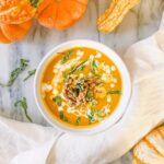 pumpkin soup with pepita crunch